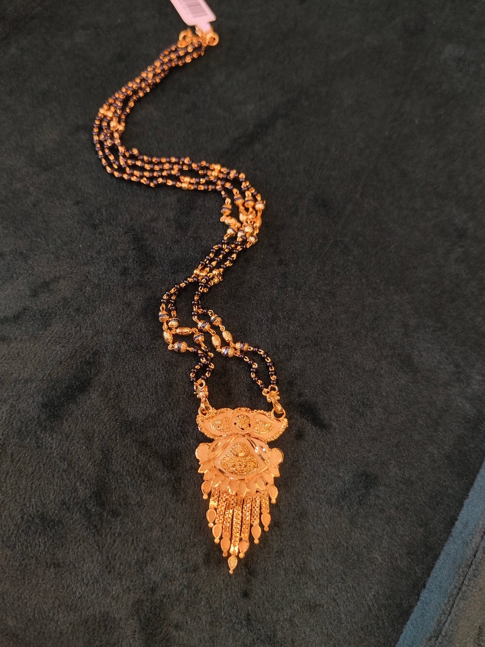 Lavish Gold Beaded Mangalsutra