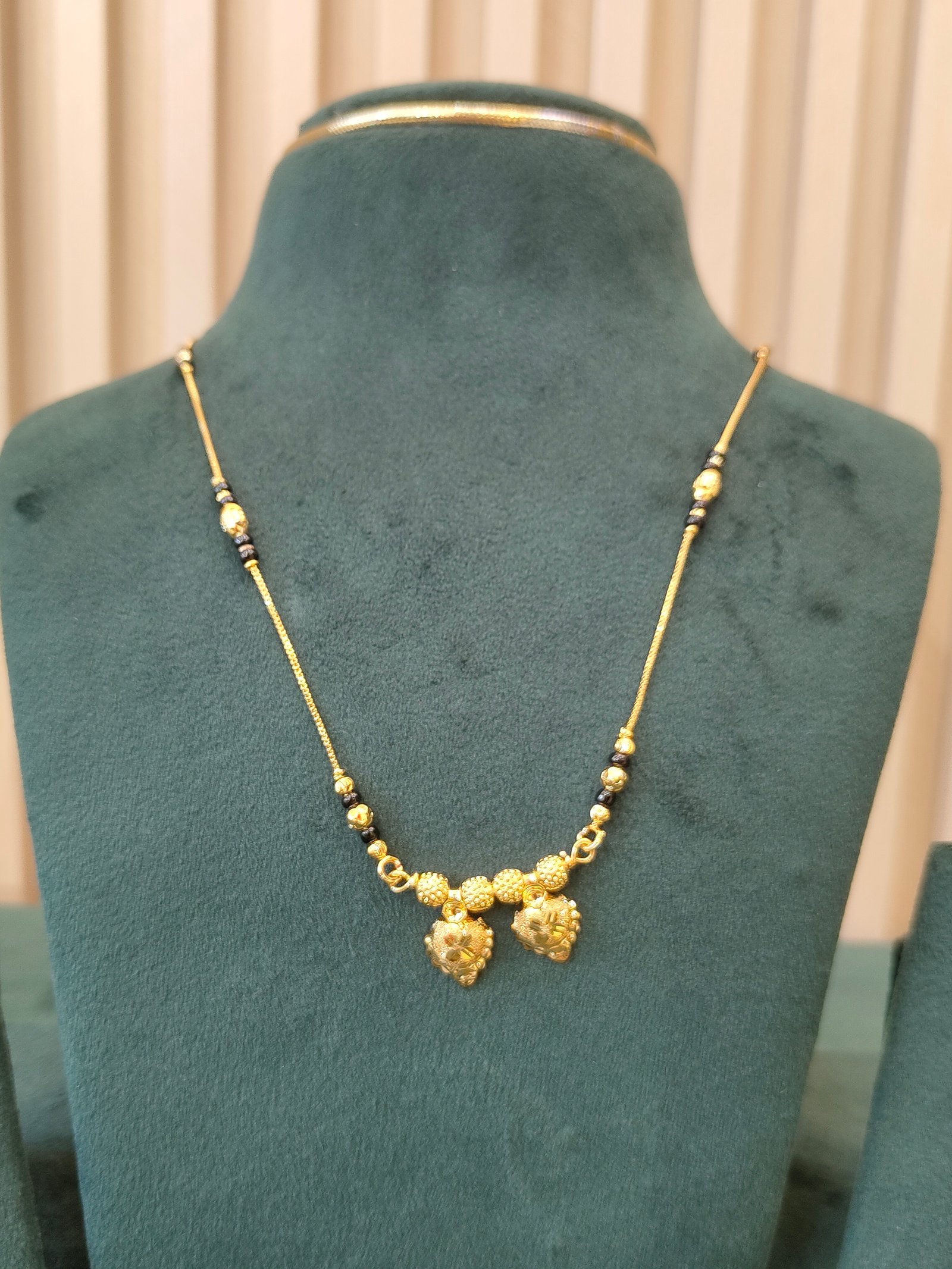 Heart Shaped Gold Mangalsutra