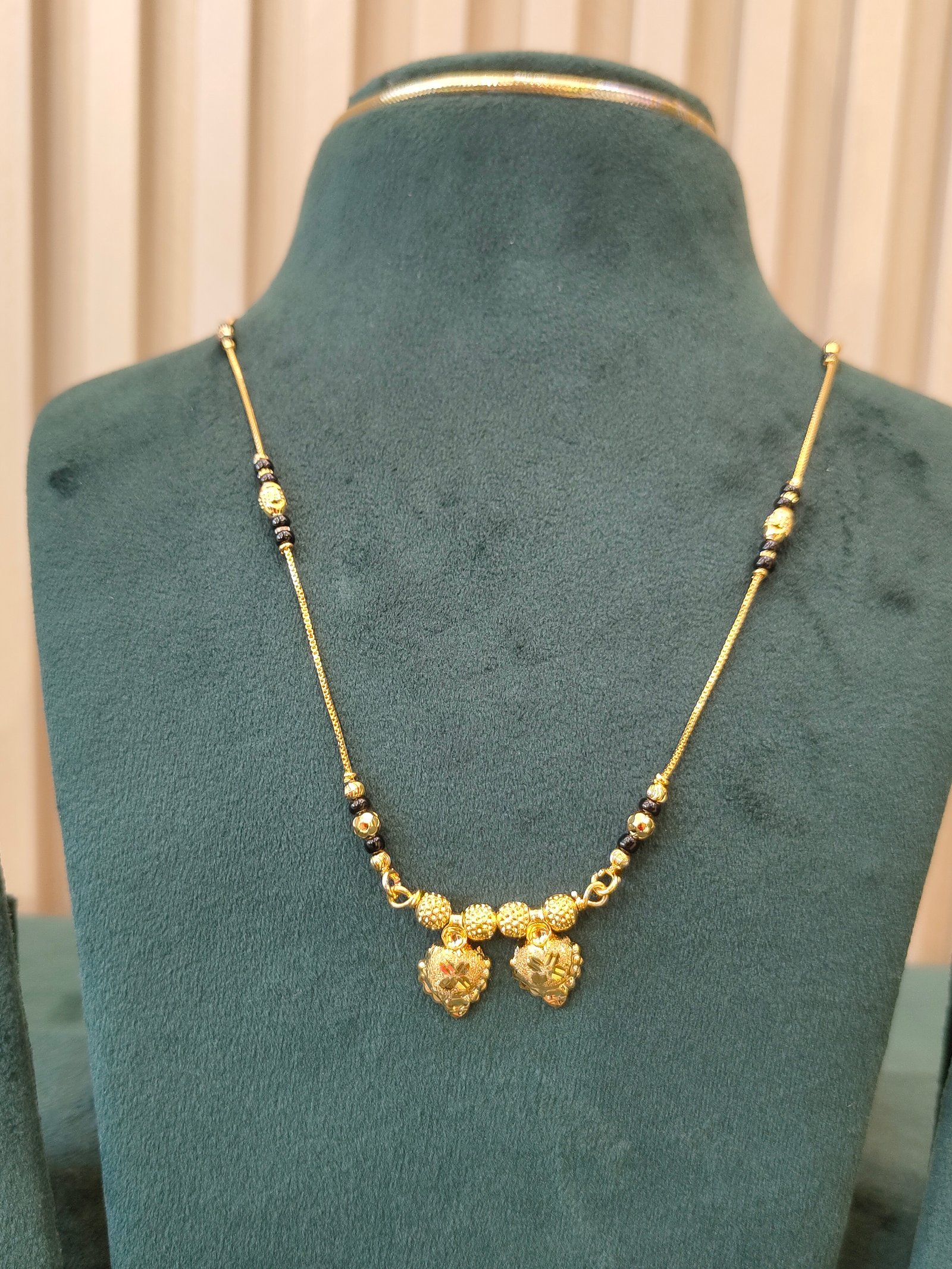 Heart Shaped Gold Mangalsutra