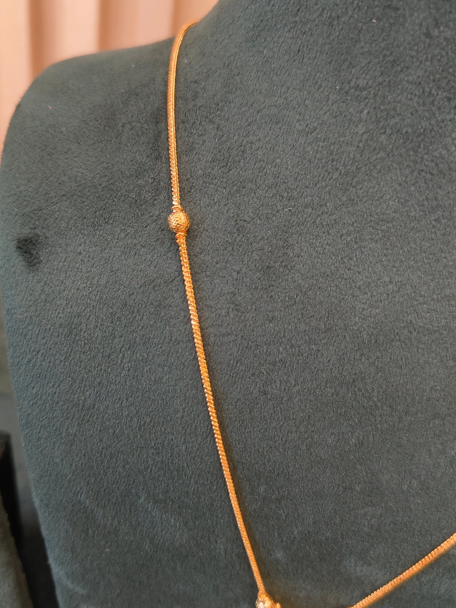 Heirloom Rhombus Gold Pendant and Earrings Set