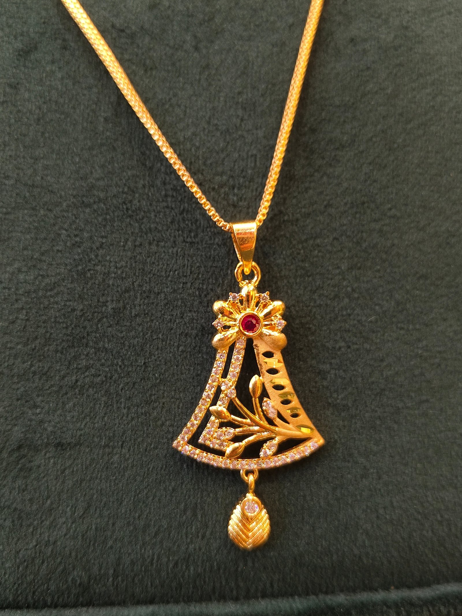 Charming Bell Pendant and Earrings Set