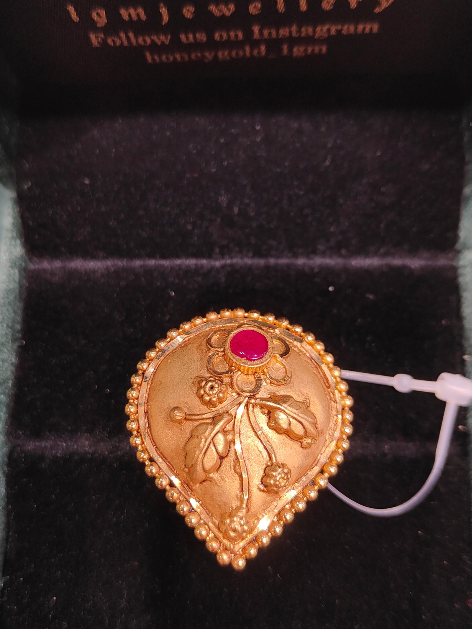 Gilded Petal Gold Ring